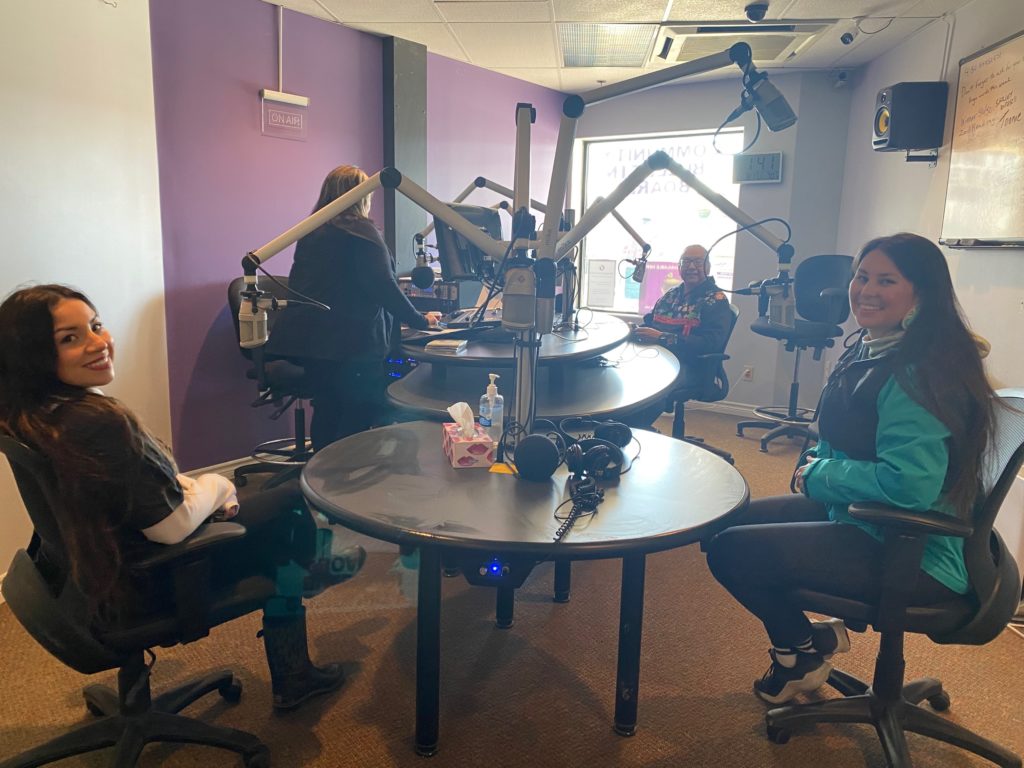 Language staff at CKRZ Radio Station